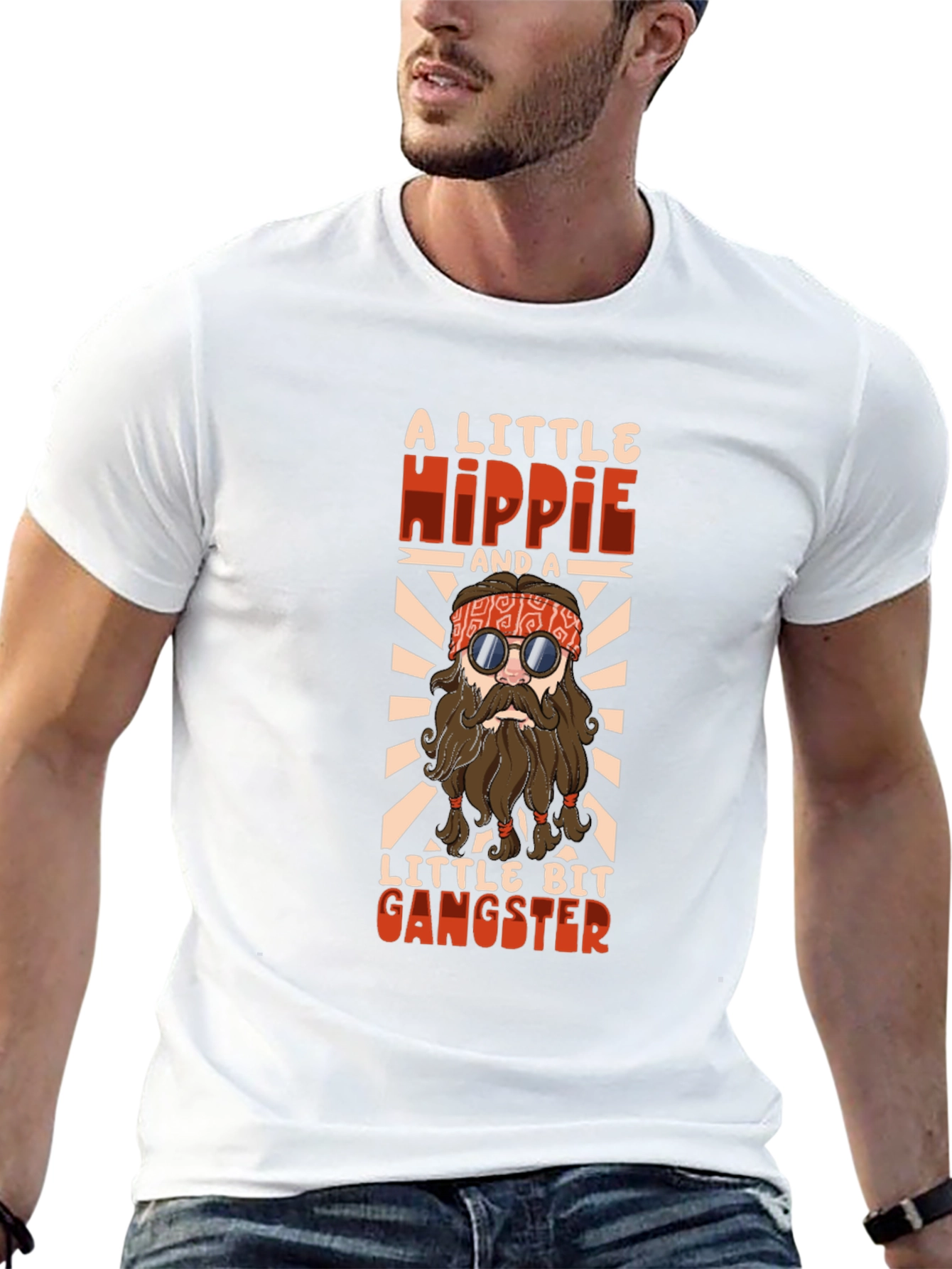 Hippie Gangster Graphic T-Shirt