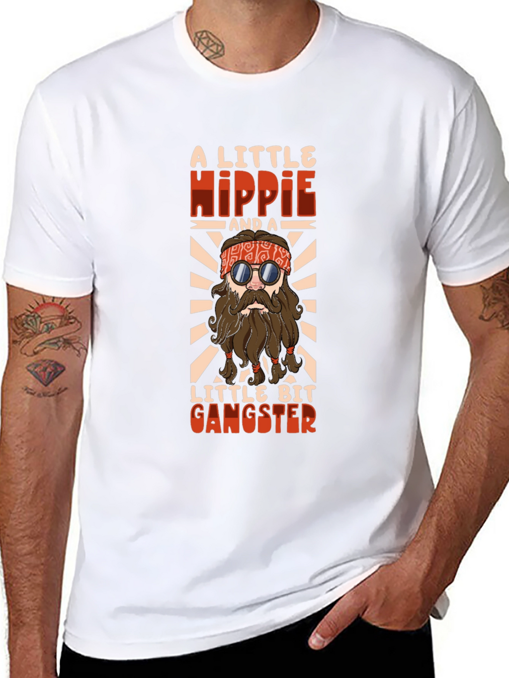 Hippie Gangster Graphic T-Shirt