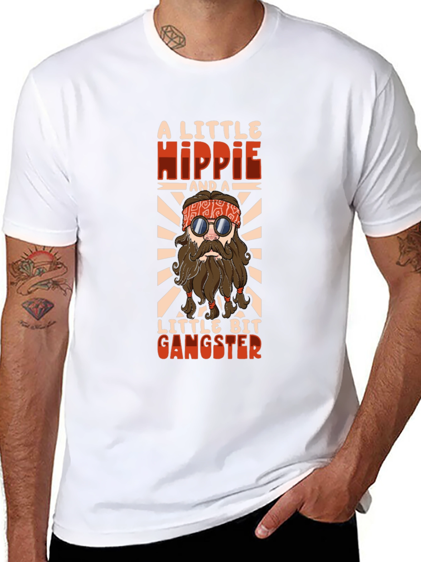 Hippie Gangster Graphic T-Shirt