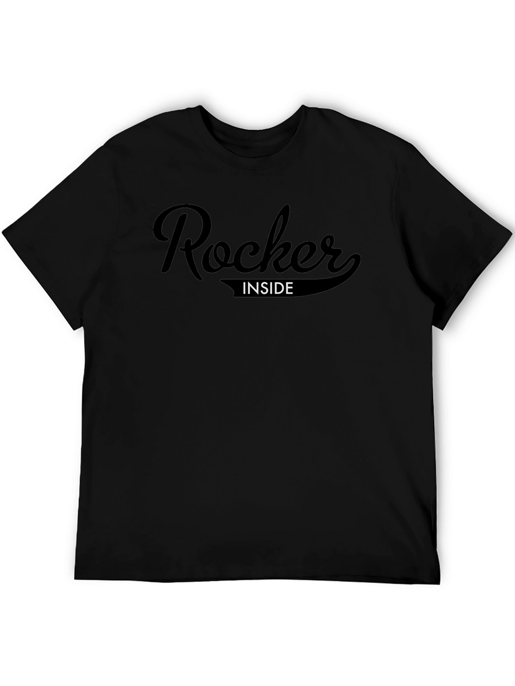 Rocker Inside Graphic Tee - Soft Black T-Shirt