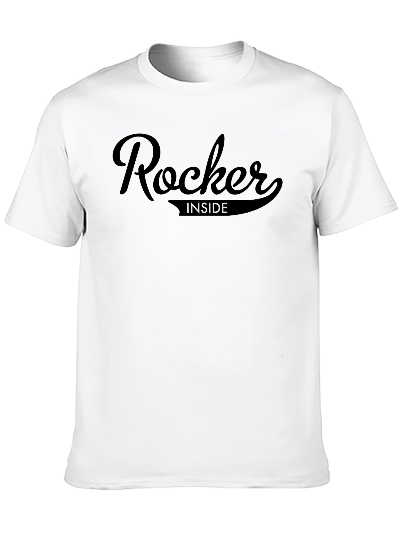 Rocker Inside Graphic Tee - Soft Black T-Shirt