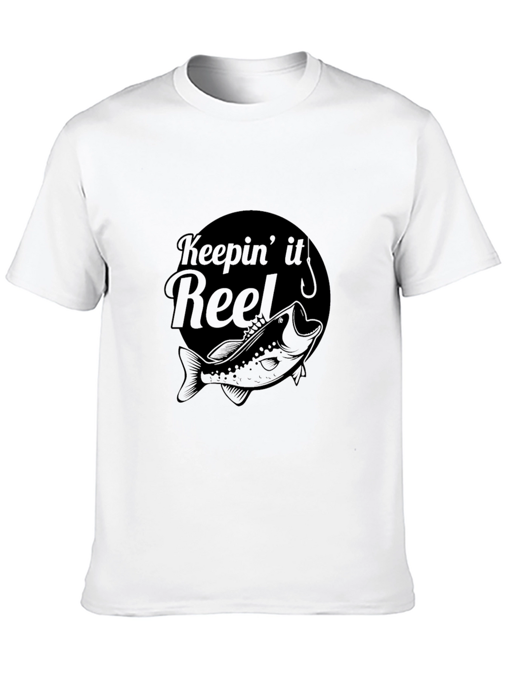 Keepin It Reel Bass Fishing Black T-Shirt