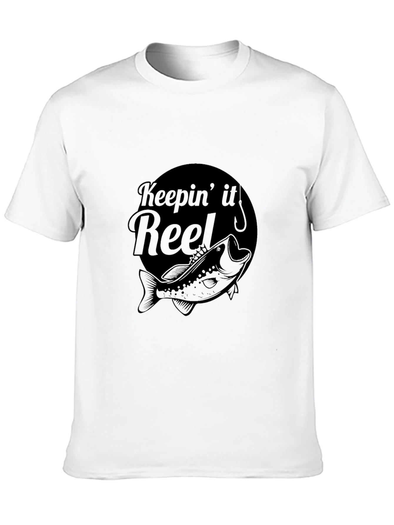 Keepin It Reel Bass Fishing Black T-Shirt