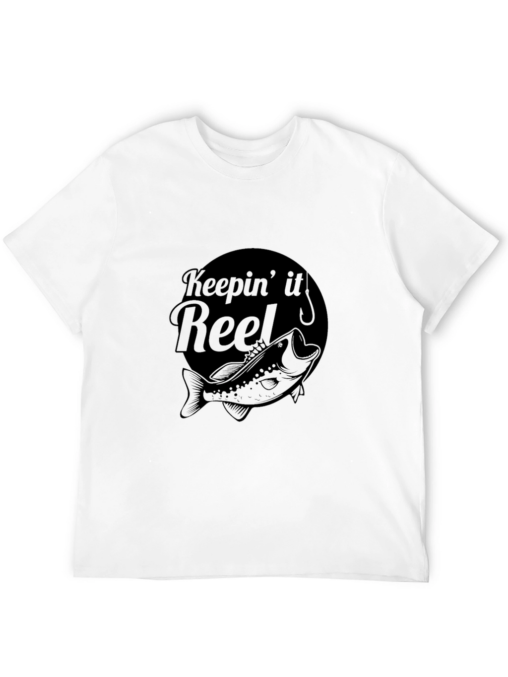 Keepin It Reel Bass Fishing Black T-Shirt