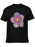 Floral Bouquet Black T-Shirt