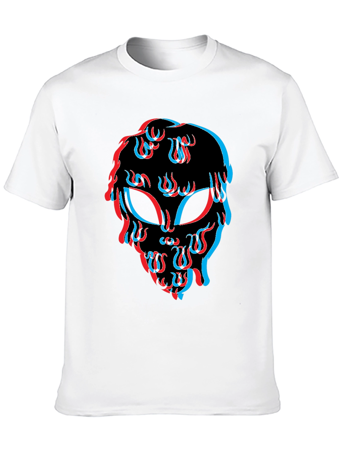 Alien Trippy Black T-Shirt