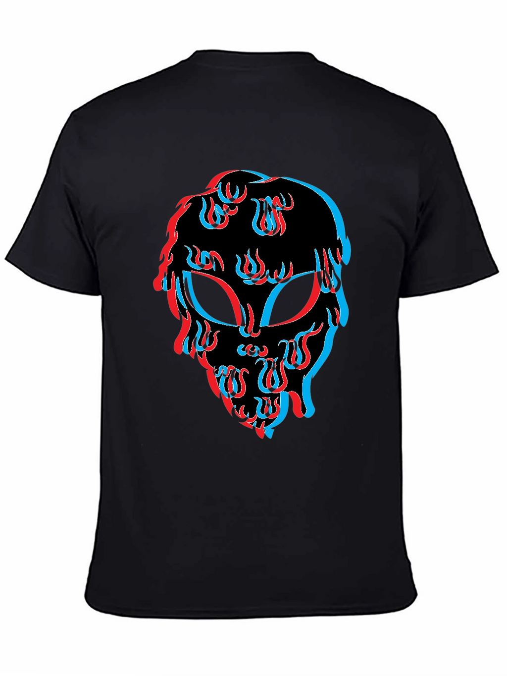 Alien Trippy Black T-Shirt