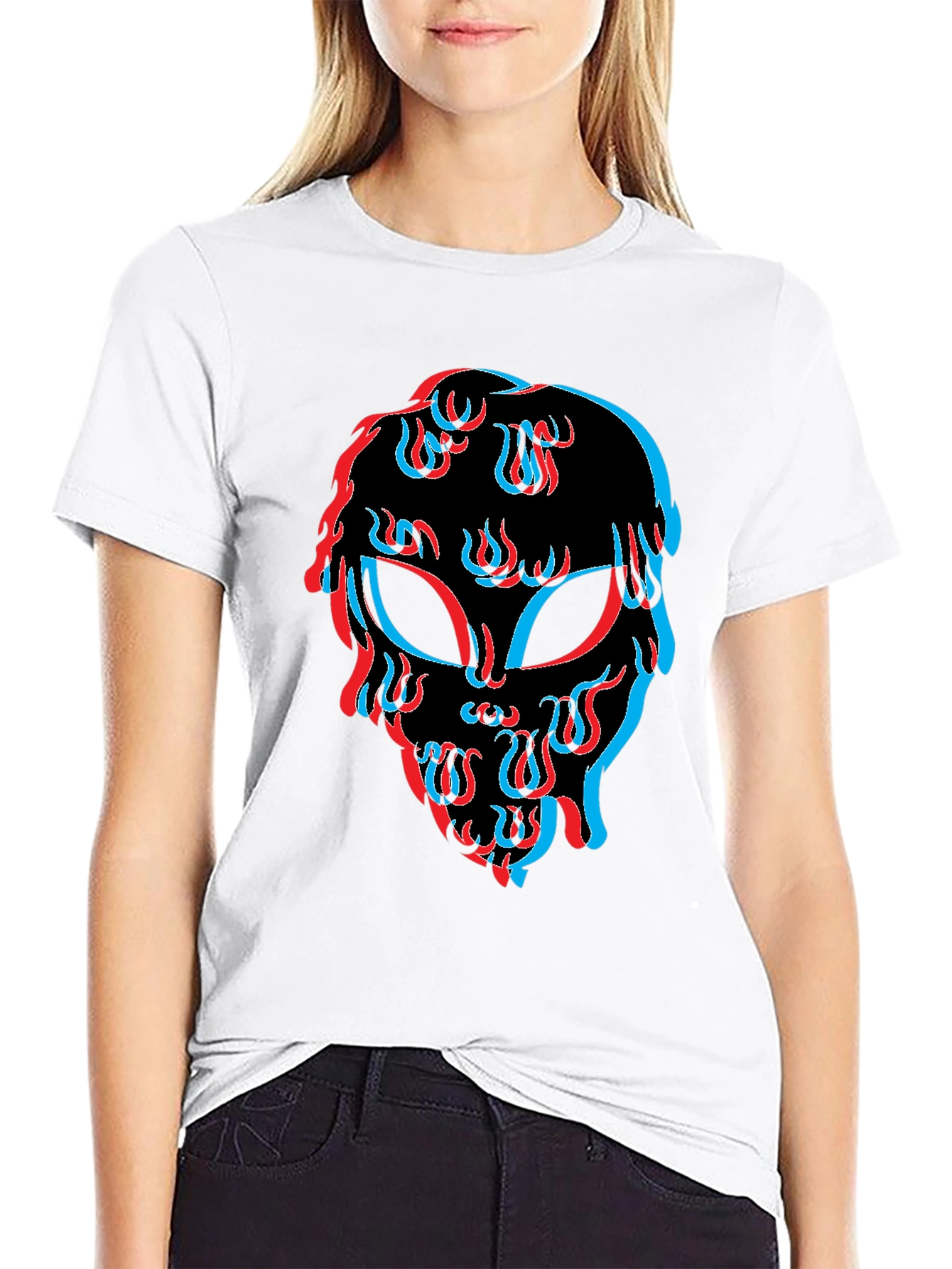 Alien Trippy Black T-Shirt