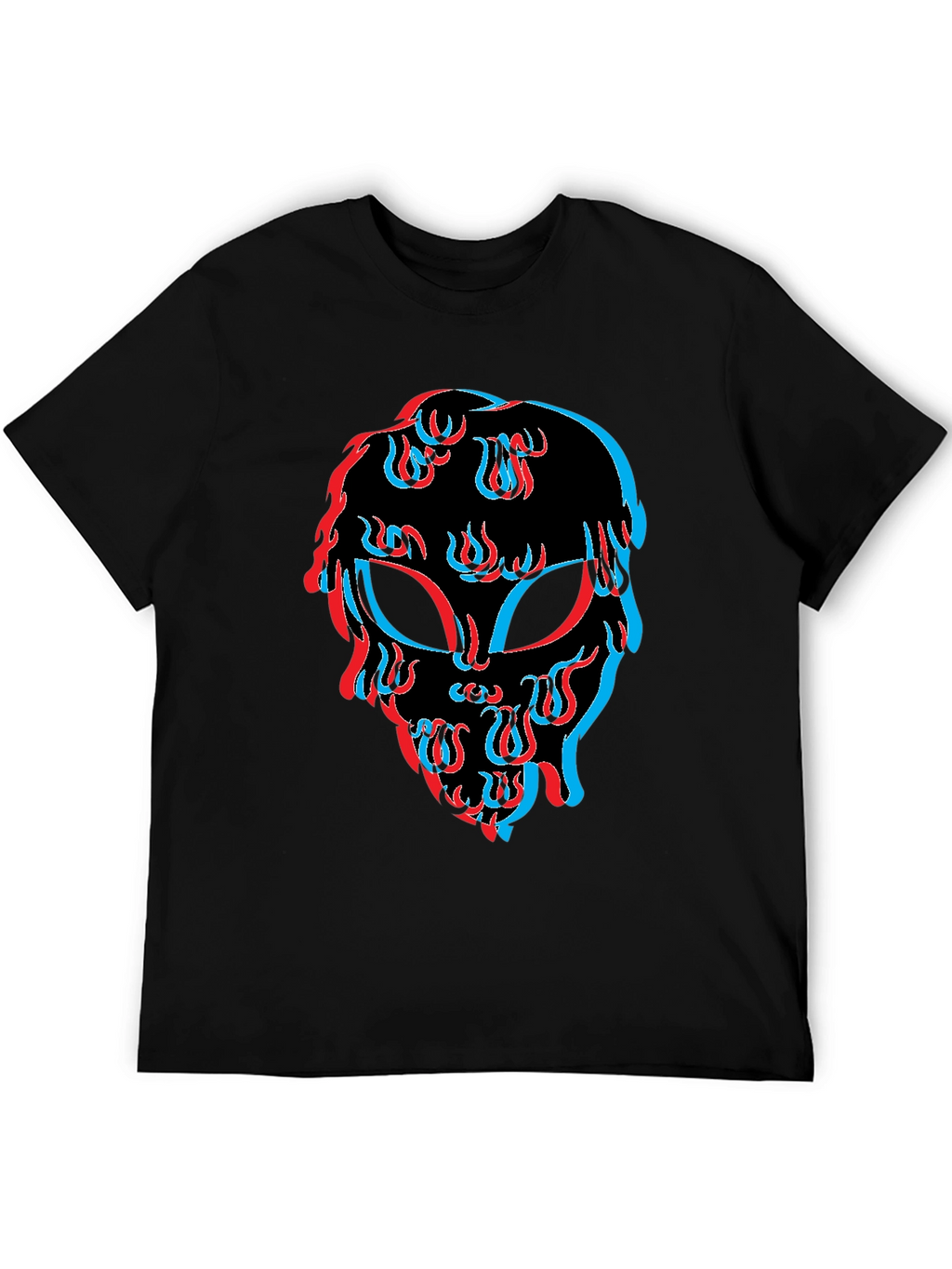 Alien Trippy Black T-Shirt