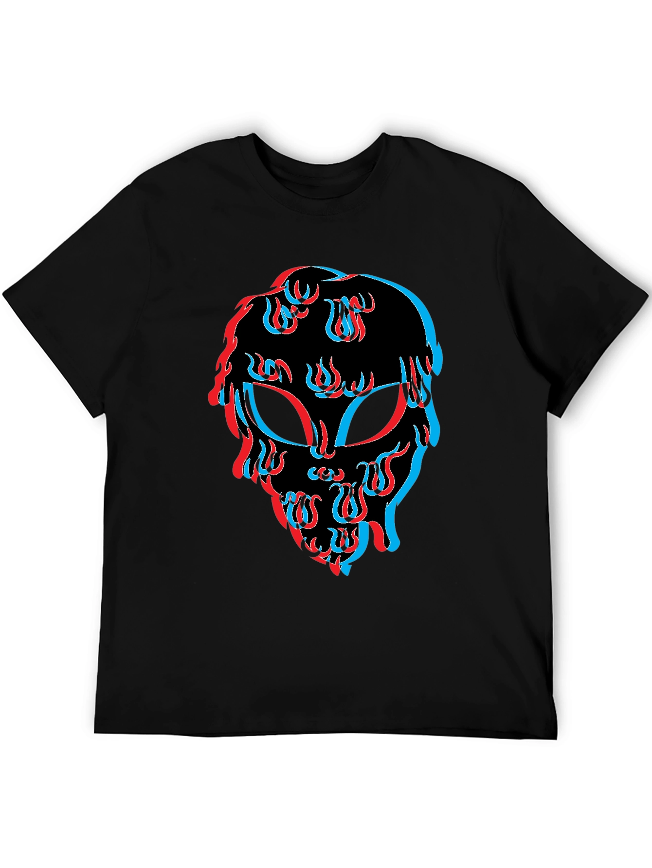 Alien Trippy Black T-Shirt