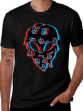Alien Trippy Black T-Shirt