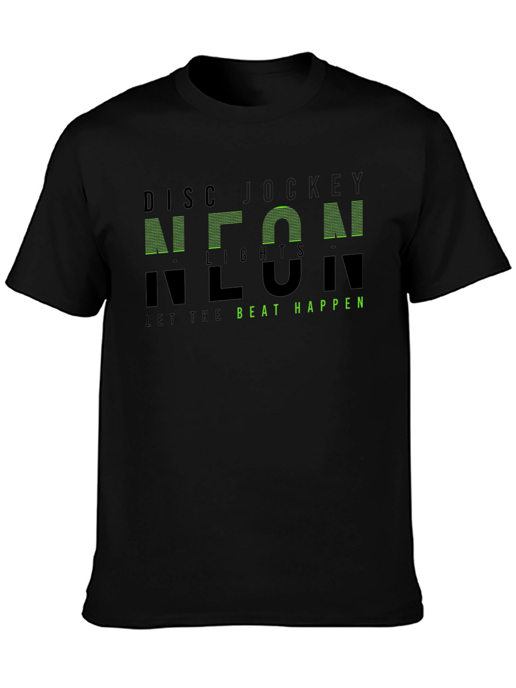 Neon Lights Graphic T-Shirt - Let the Beat Happen