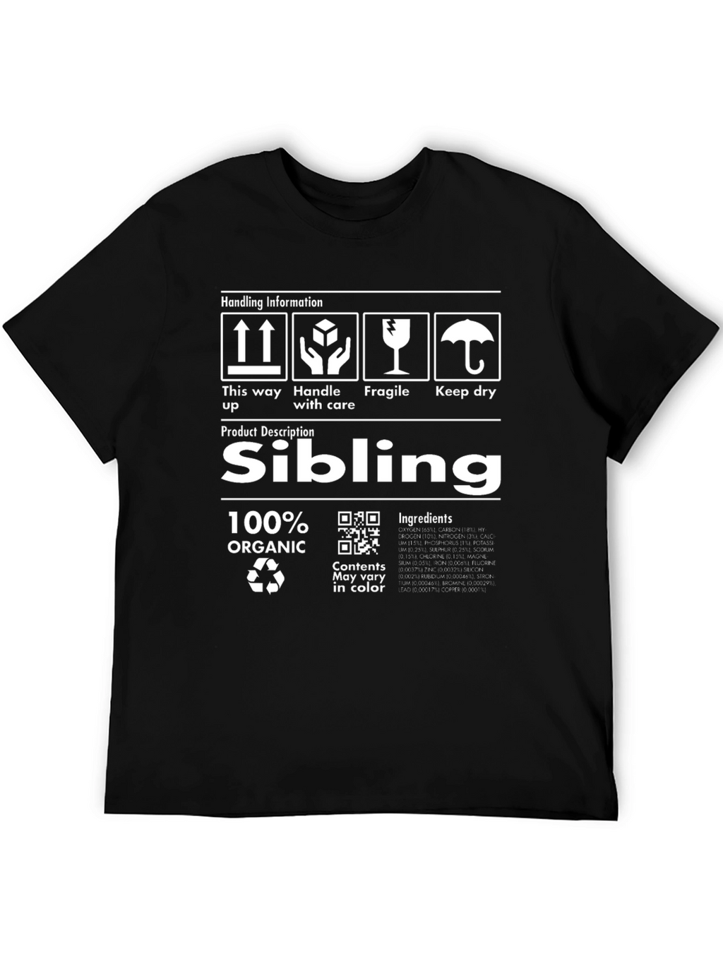 Sibling Organic T-Shirt - Handle with Care