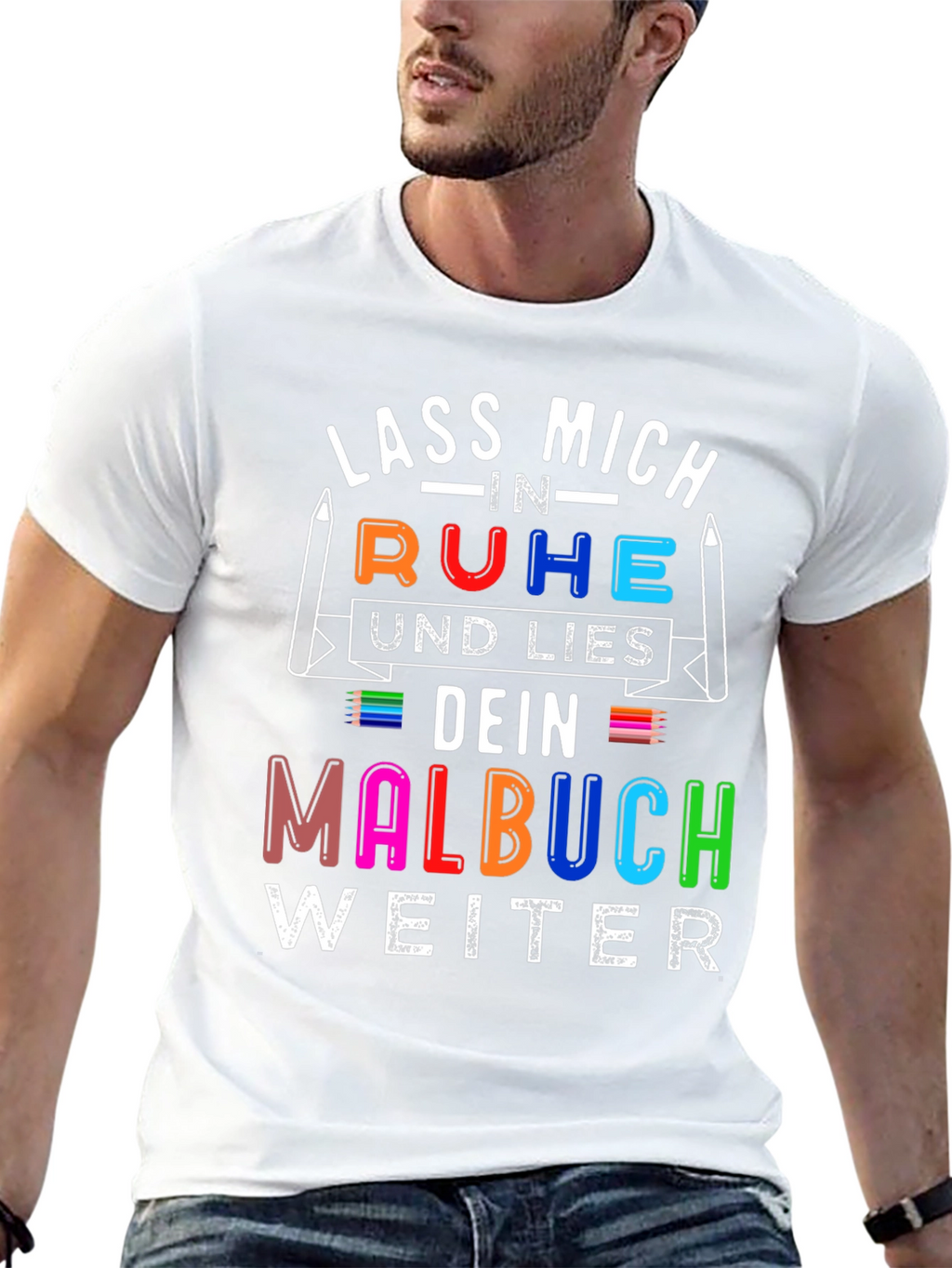 Lass Mich In Ruhe Malbuch T-Shirt