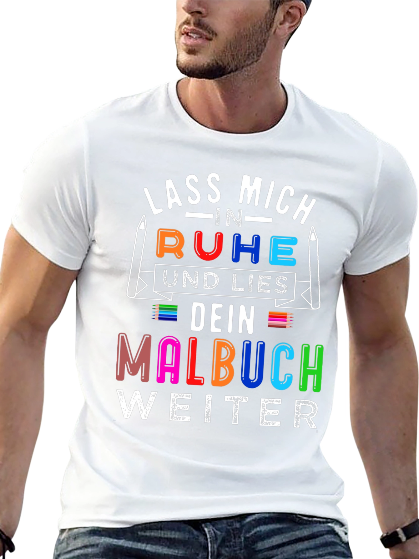 Lass Mich In Ruhe Malbuch T-Shirt