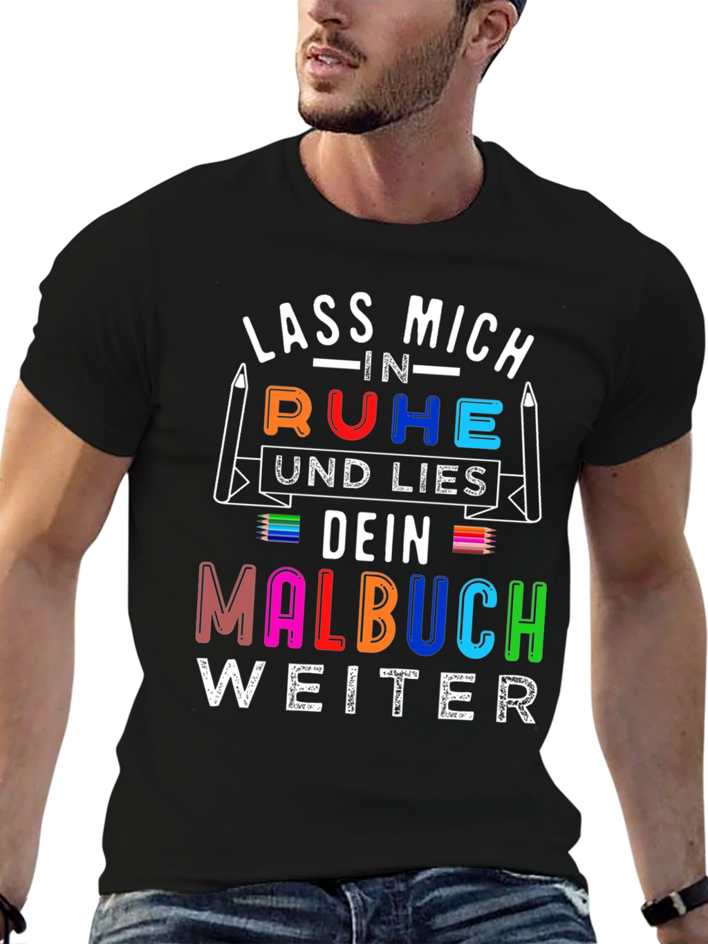Lass Mich In Ruhe Malbuch T-Shirt