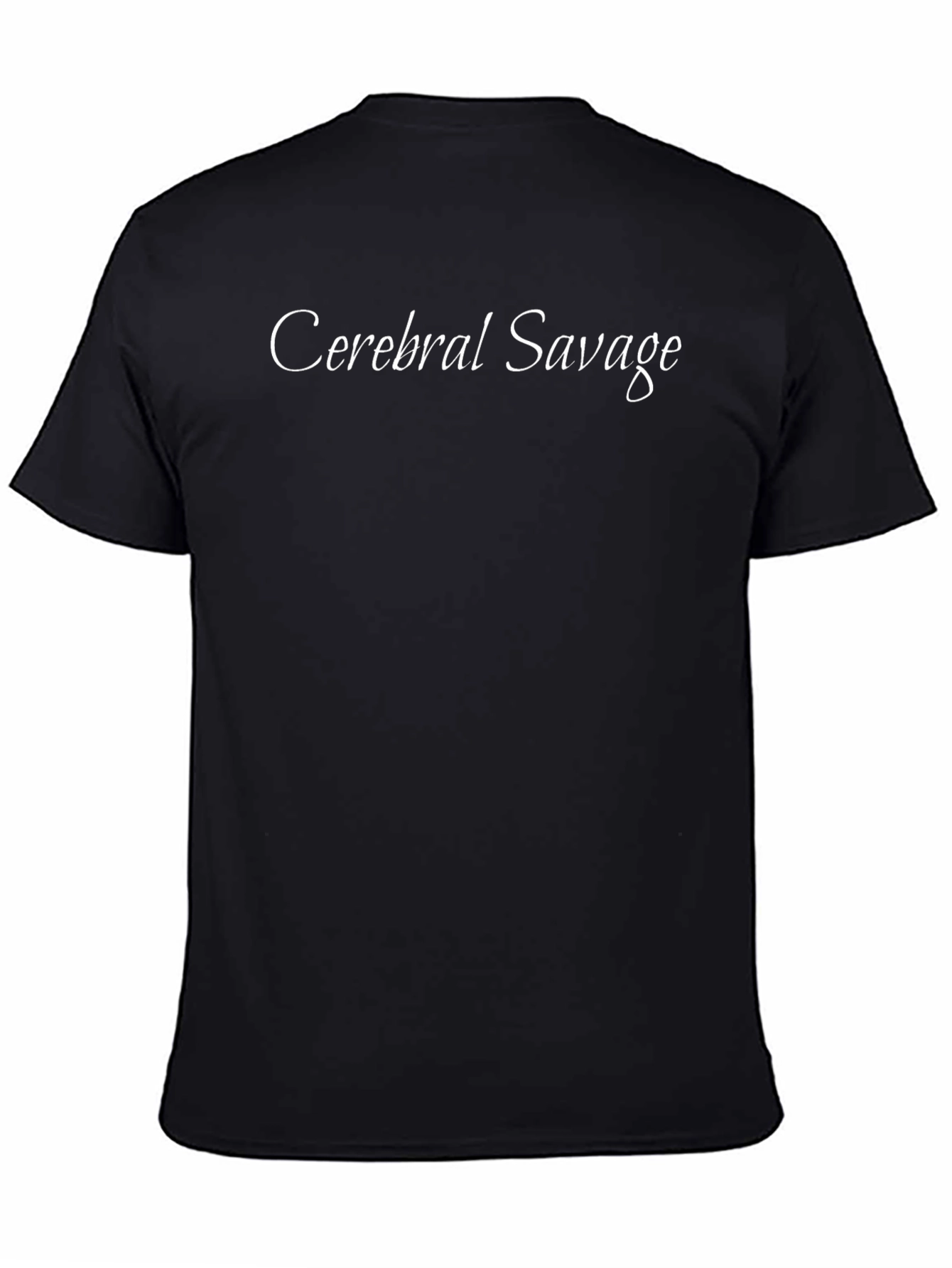 Cerebral Savage Black Graphic Tee - Soft Cotton Blend