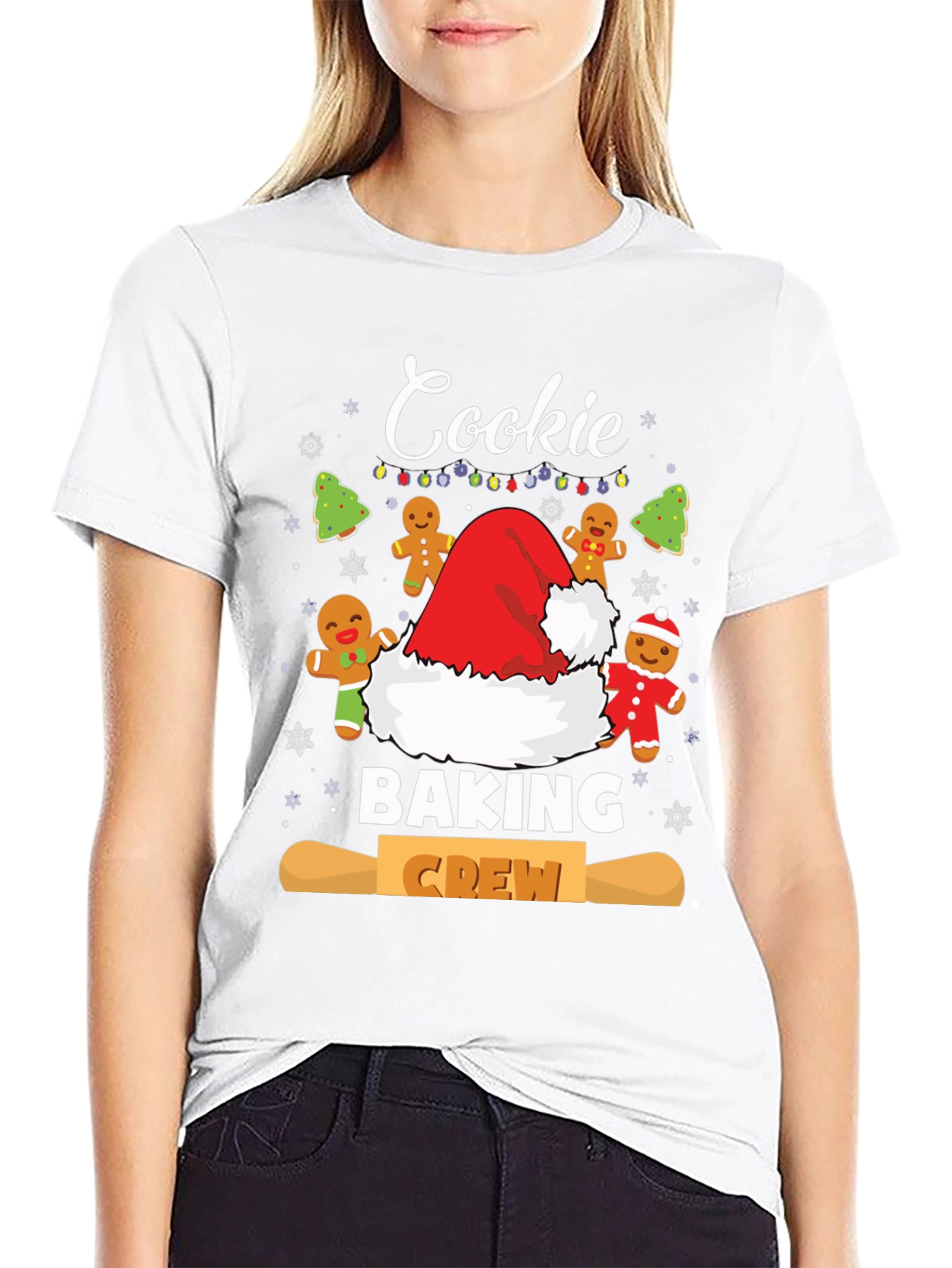 Cookie Baking Crew T-Shirt Christmas Holiday Tee