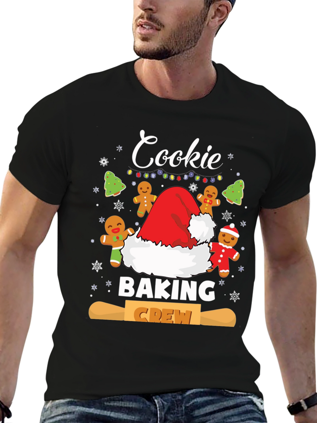 Cookie Baking Crew T-Shirt Christmas Holiday Tee