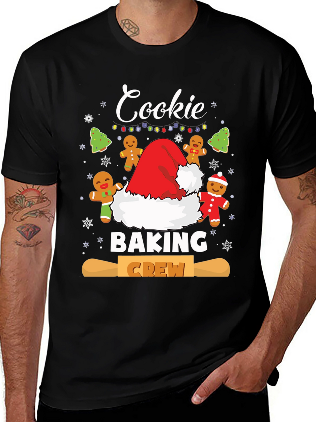 Cookie Baking Crew T-Shirt Christmas Holiday Tee