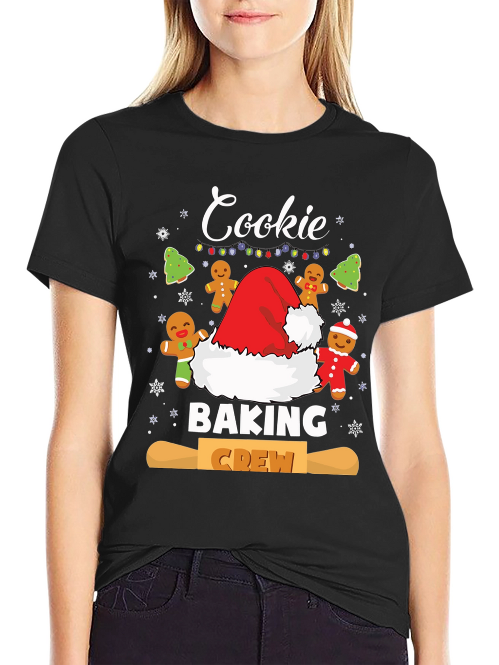 Cookie Baking Crew T-Shirt Christmas Holiday Tee