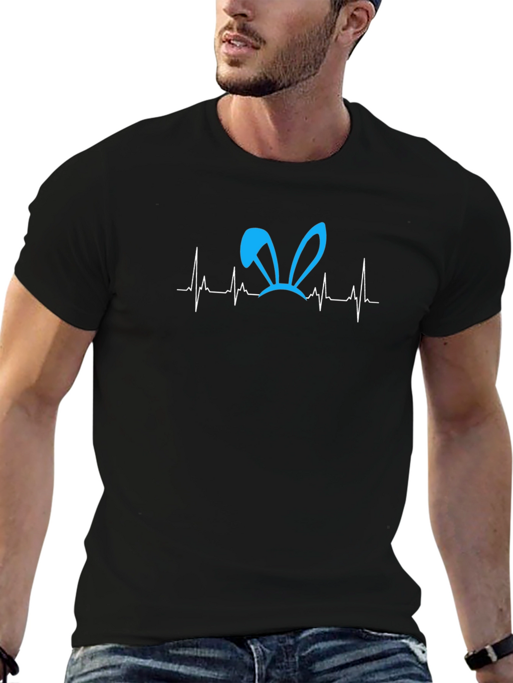 Easter Bunny Heartbeat T-Shirt