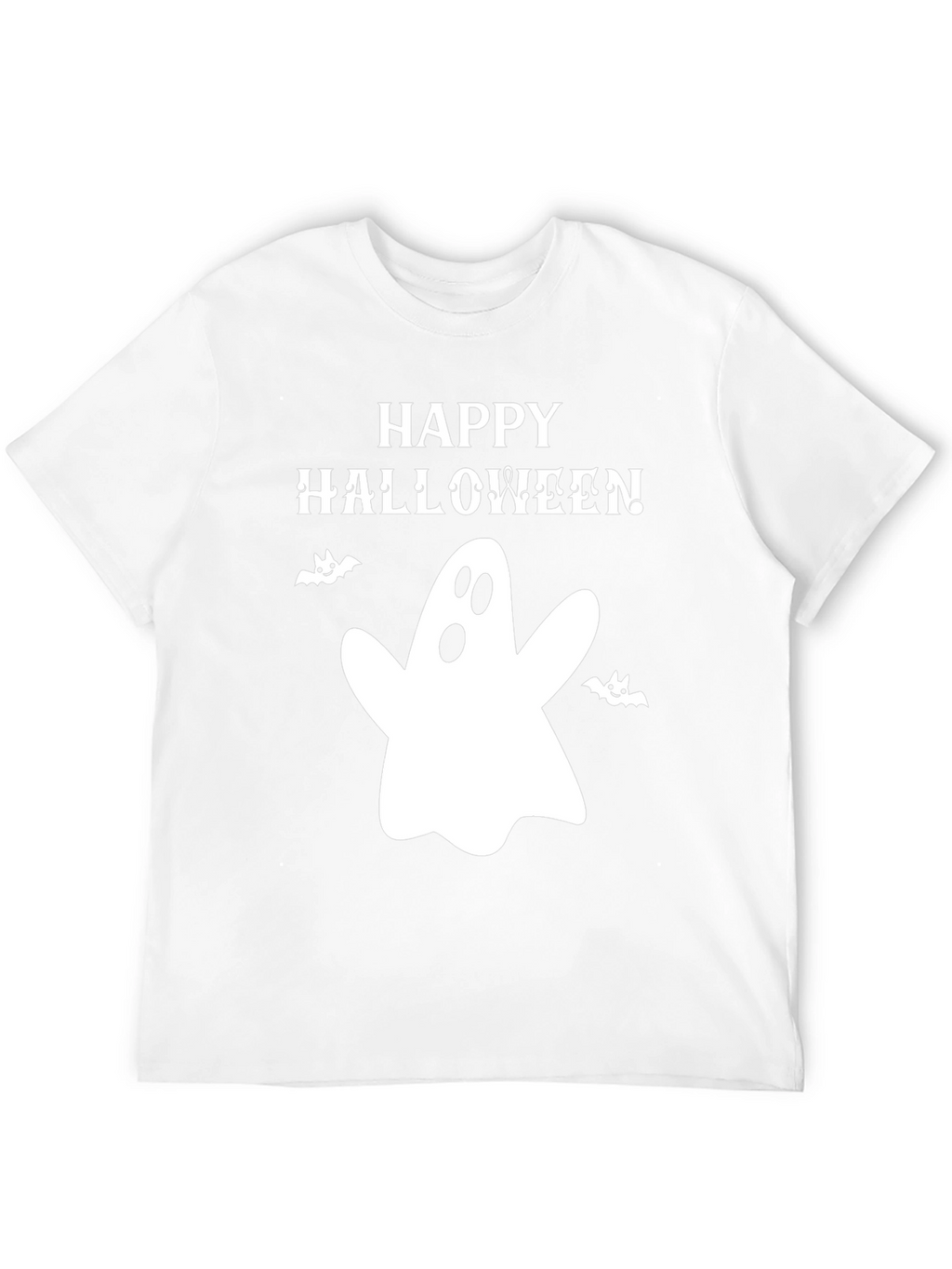 Happy Halloween Ghost Graphic T-Shirt - Spooky Season Apparel