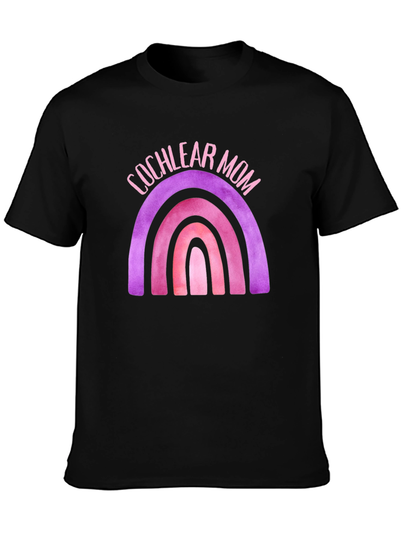 Cochlear Mom Rainbow Graphic Tee
