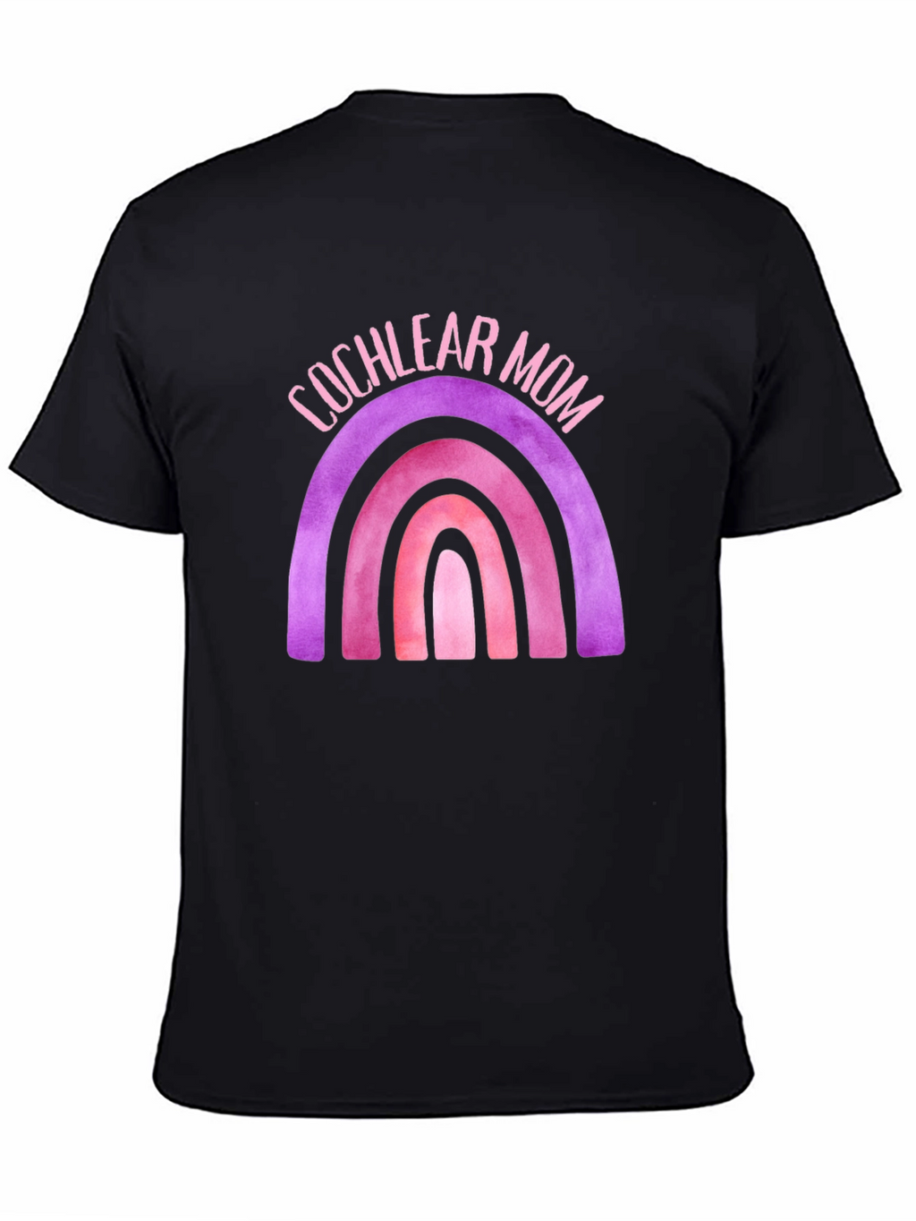 Cochlear Mom Rainbow Graphic Tee