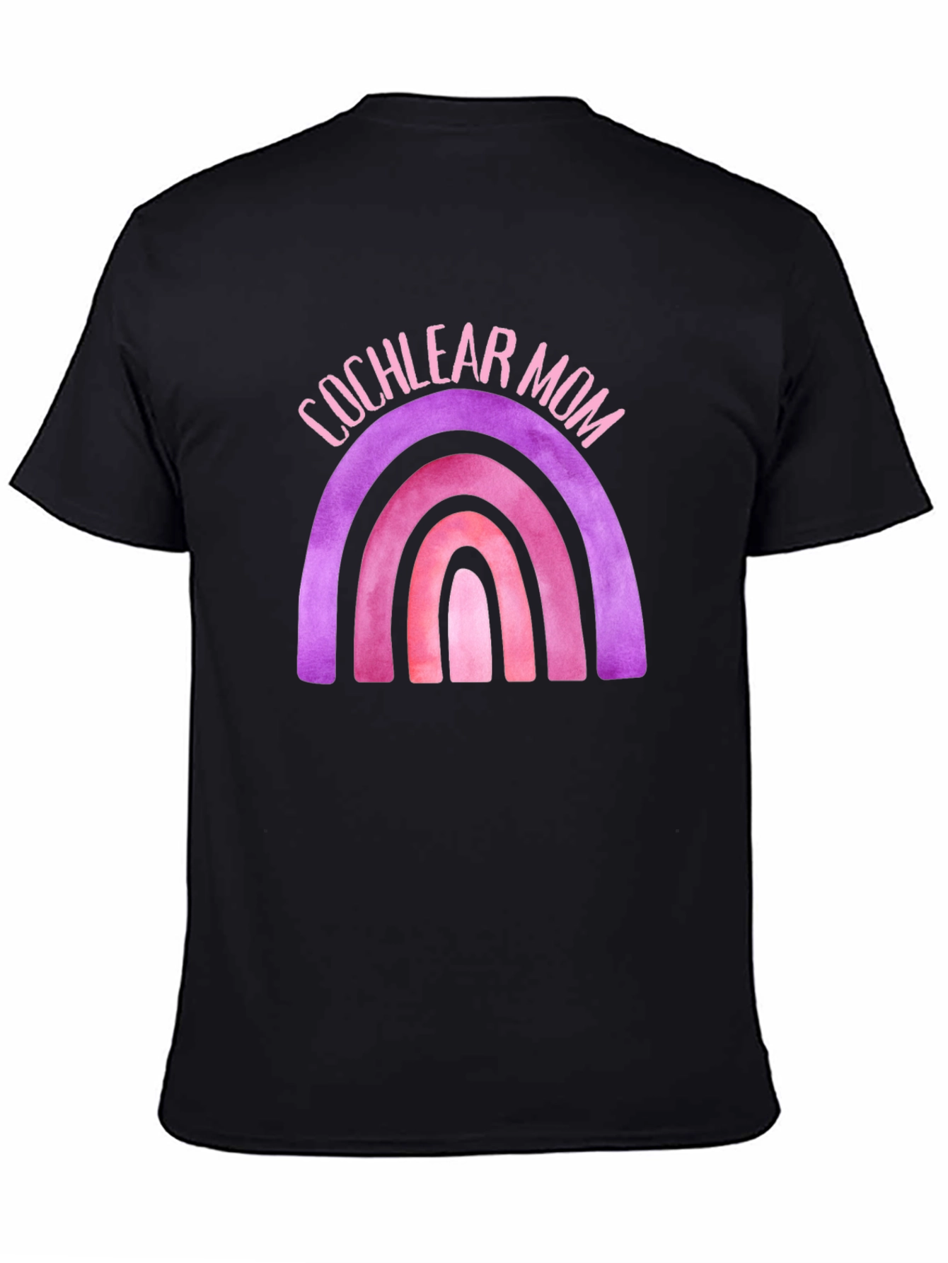 Cochlear Mom Rainbow Graphic Tee