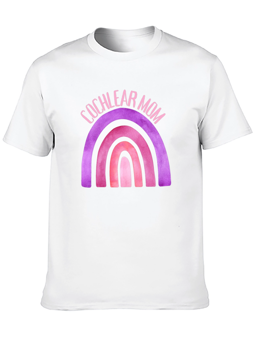 Cochlear Mom Rainbow Graphic Tee