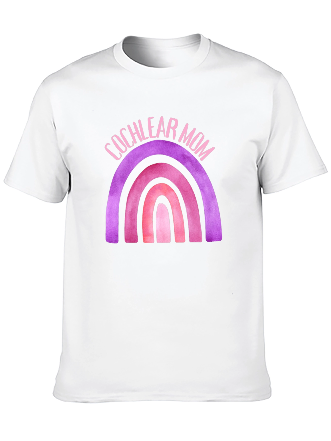 Cochlear Mom Rainbow Graphic Tee