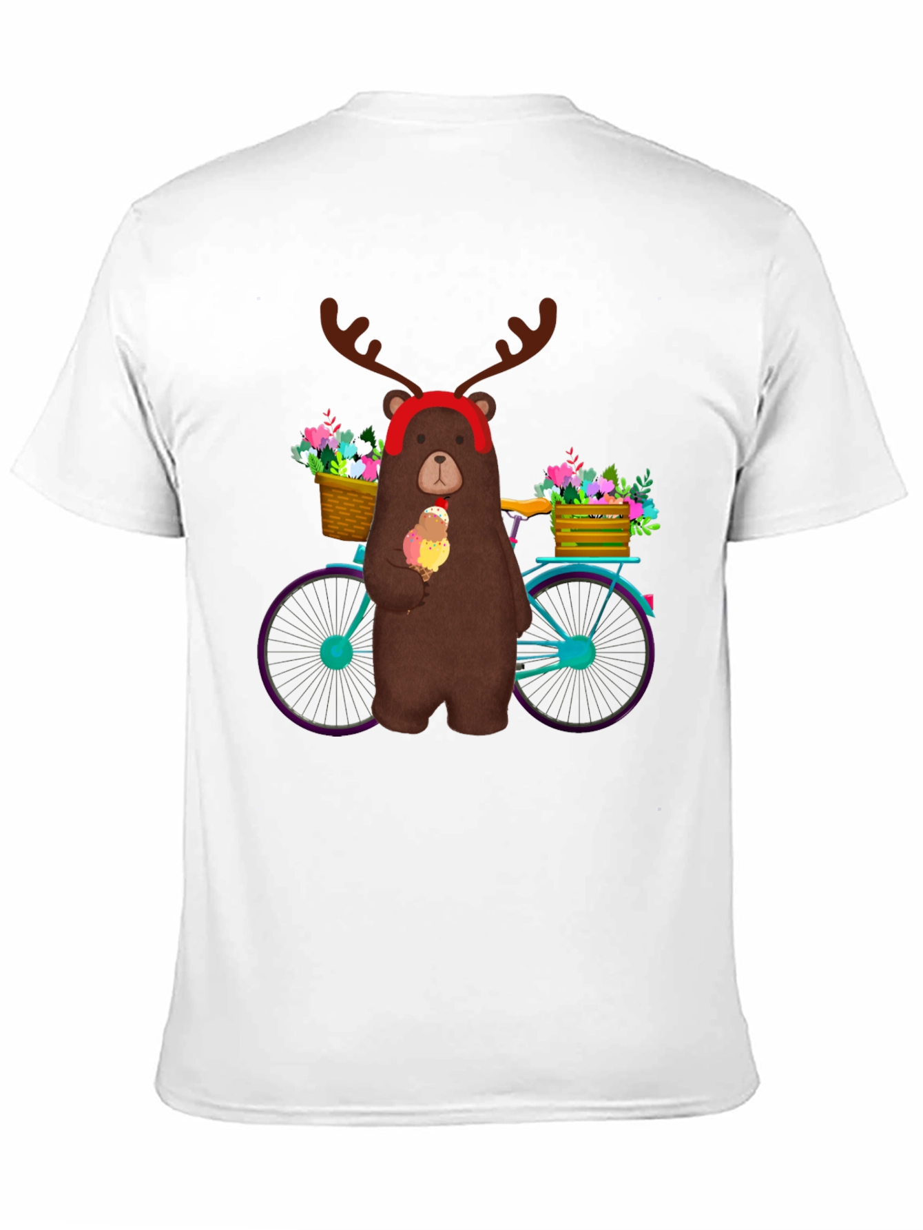 Bear on Bike Graphic Tee