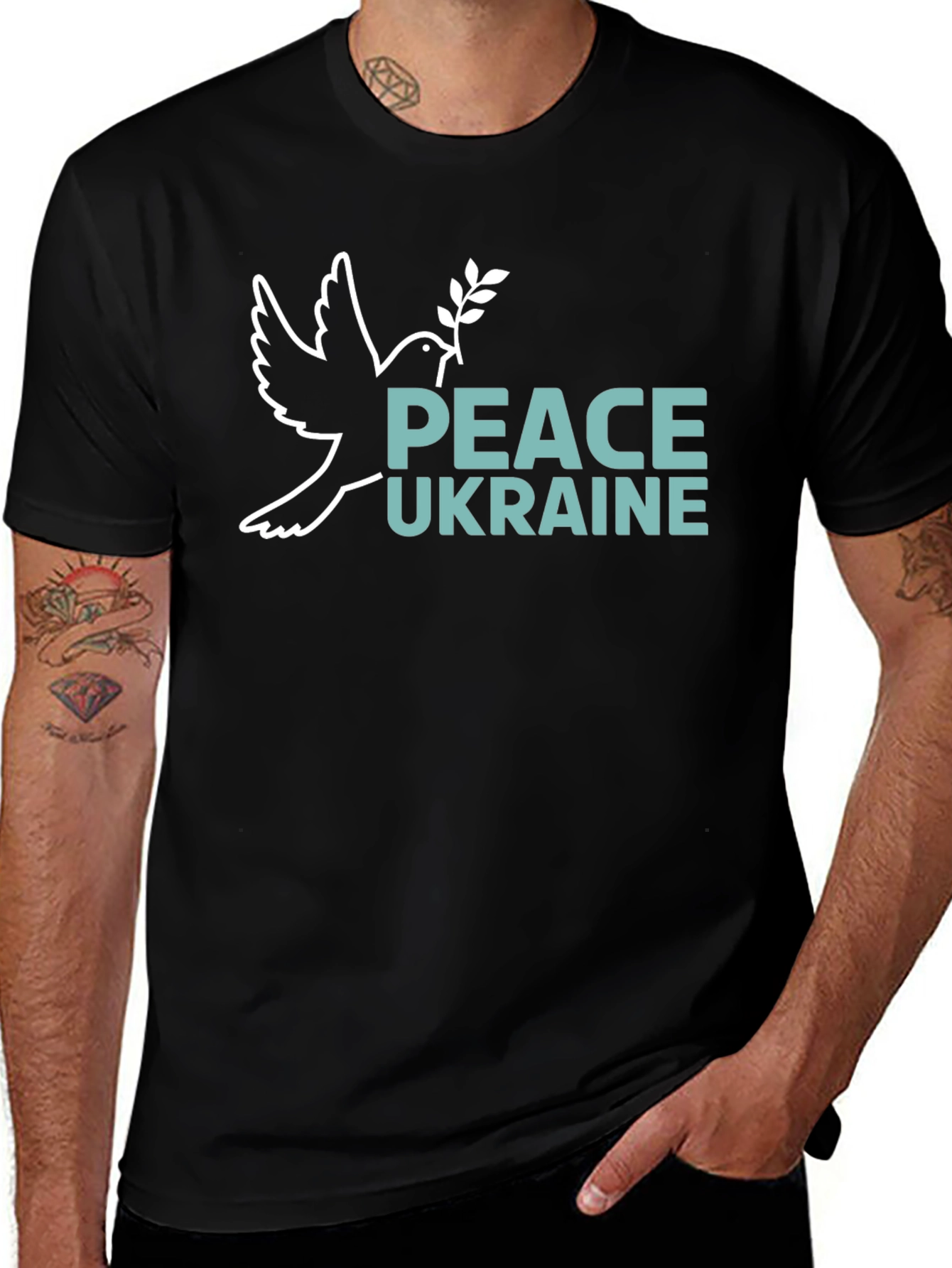 Peace Ukraine Dove T-Shirt