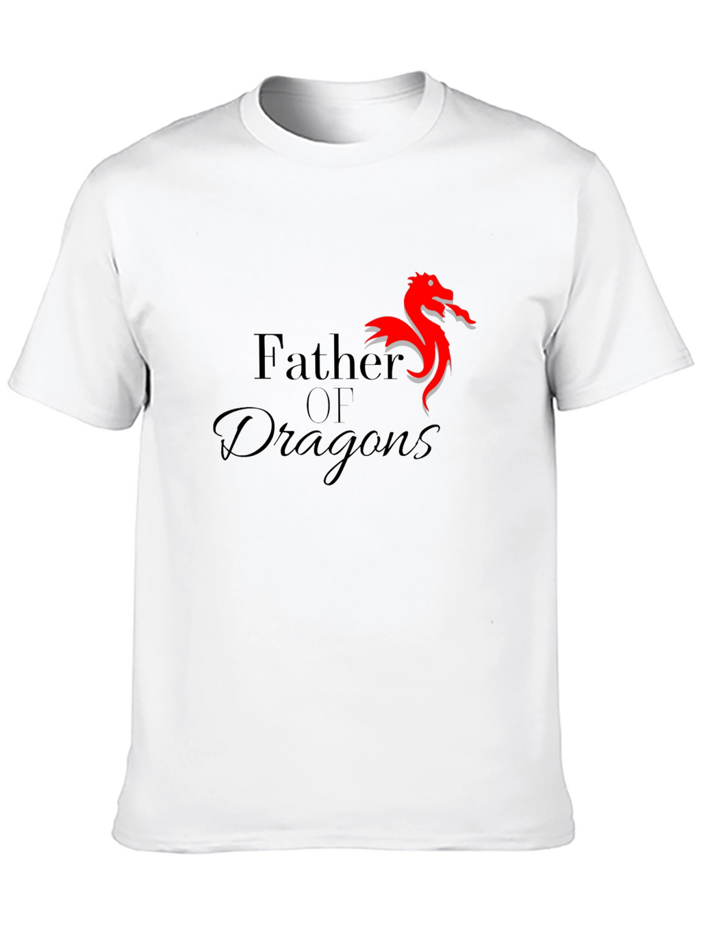 Father of Dragons Black T-Shirt