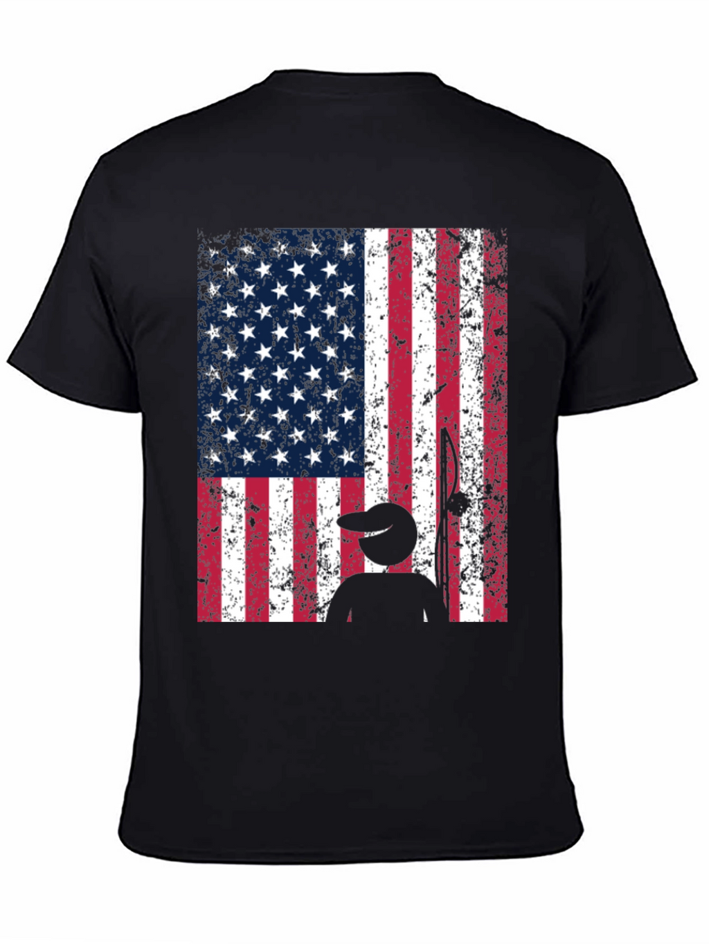 American Flag Fishing T-Shirt