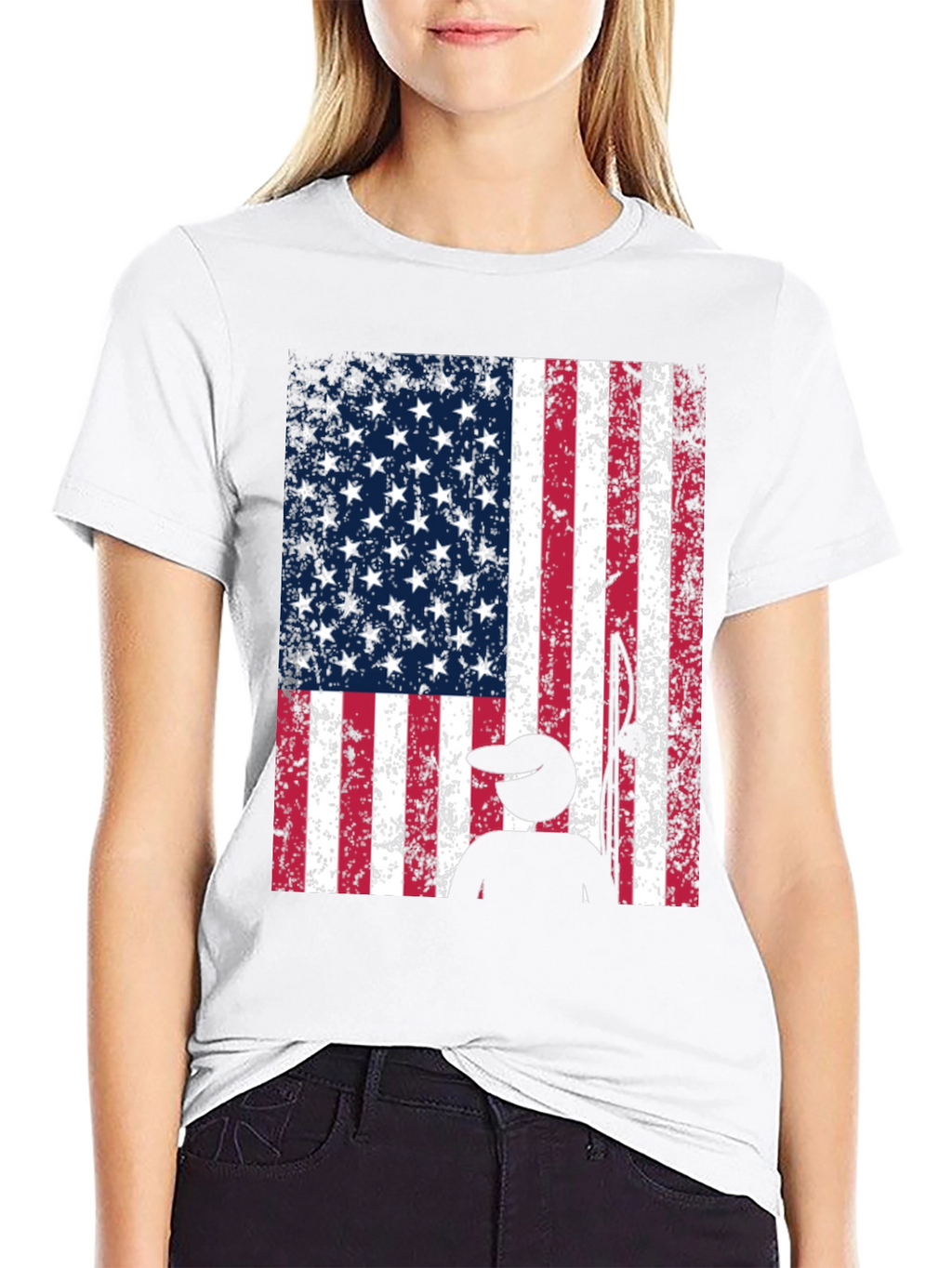 American Flag Fishing T-Shirt