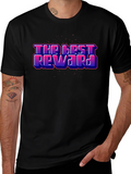 The Best Reward Graphic Print Black T-Shirt