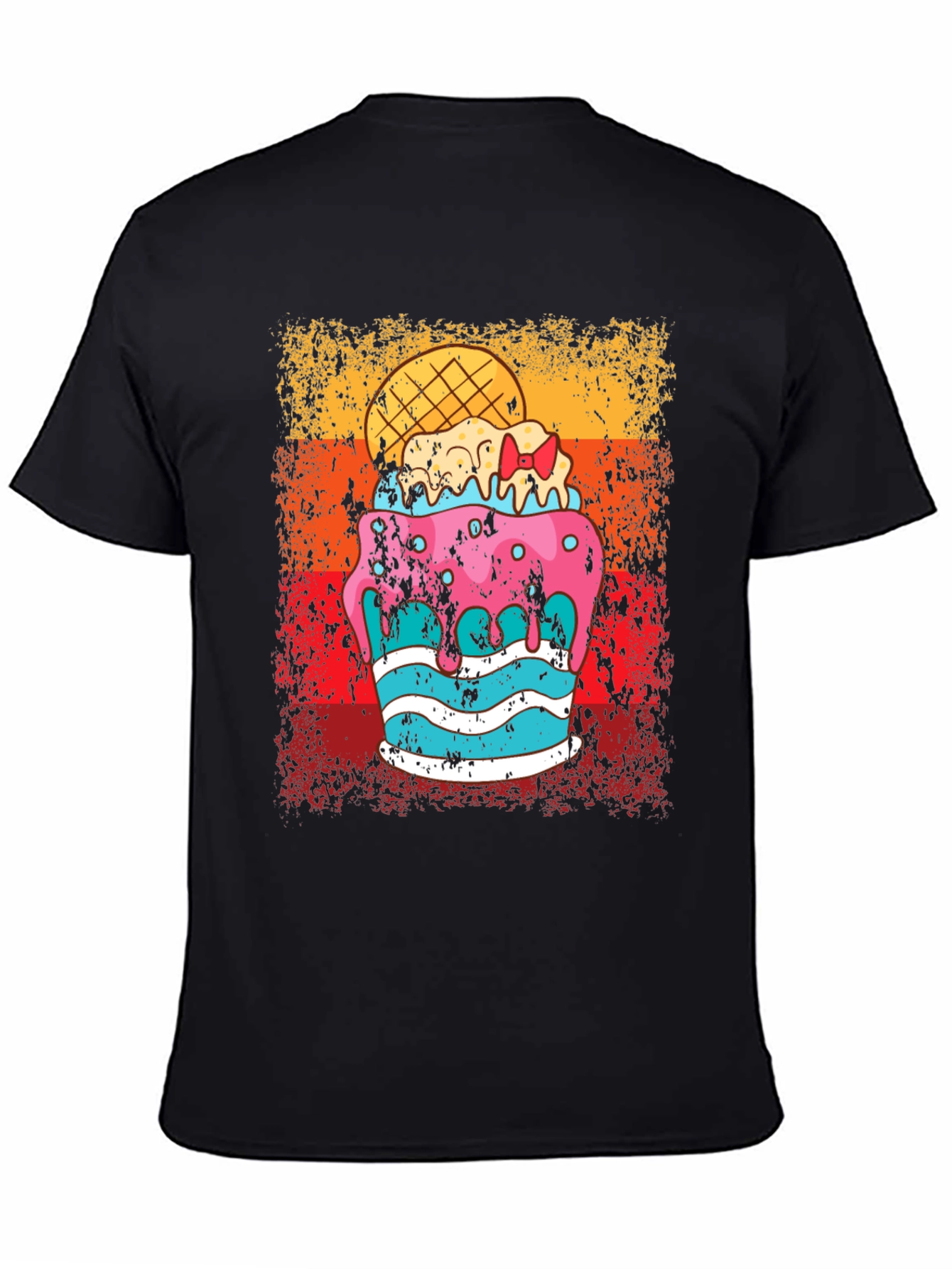 Retro Ice Cream Cake Graphic Tee
