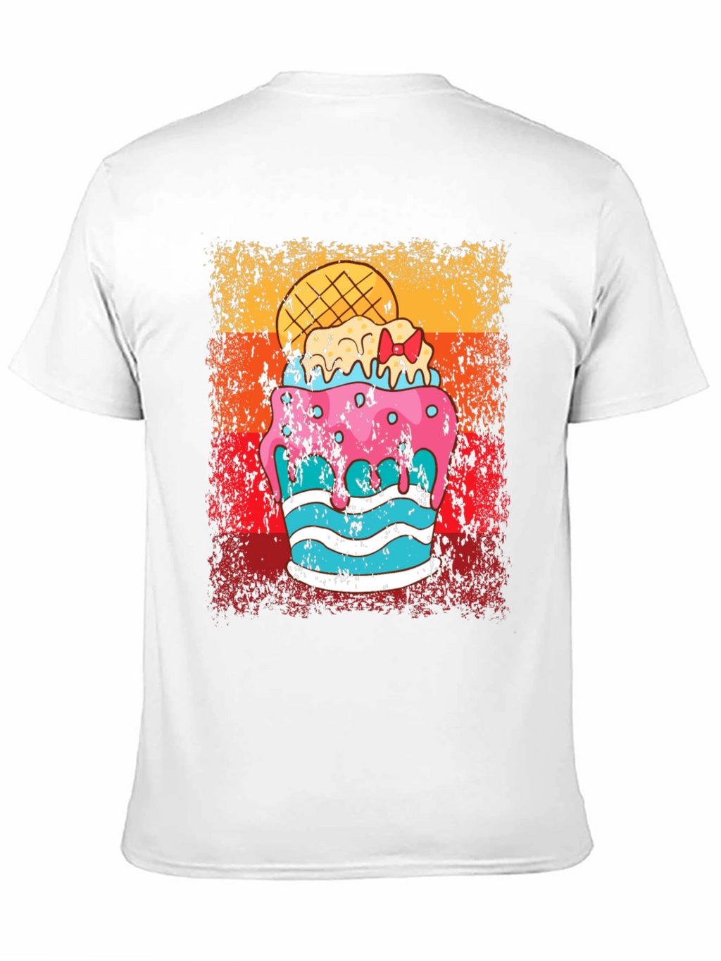 Retro Ice Cream Cake Graphic Tee