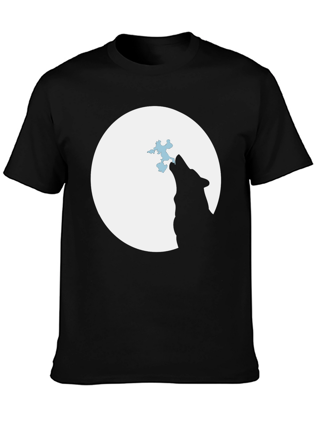 Wolf Moon T-Shirt - Black Graphic Tee