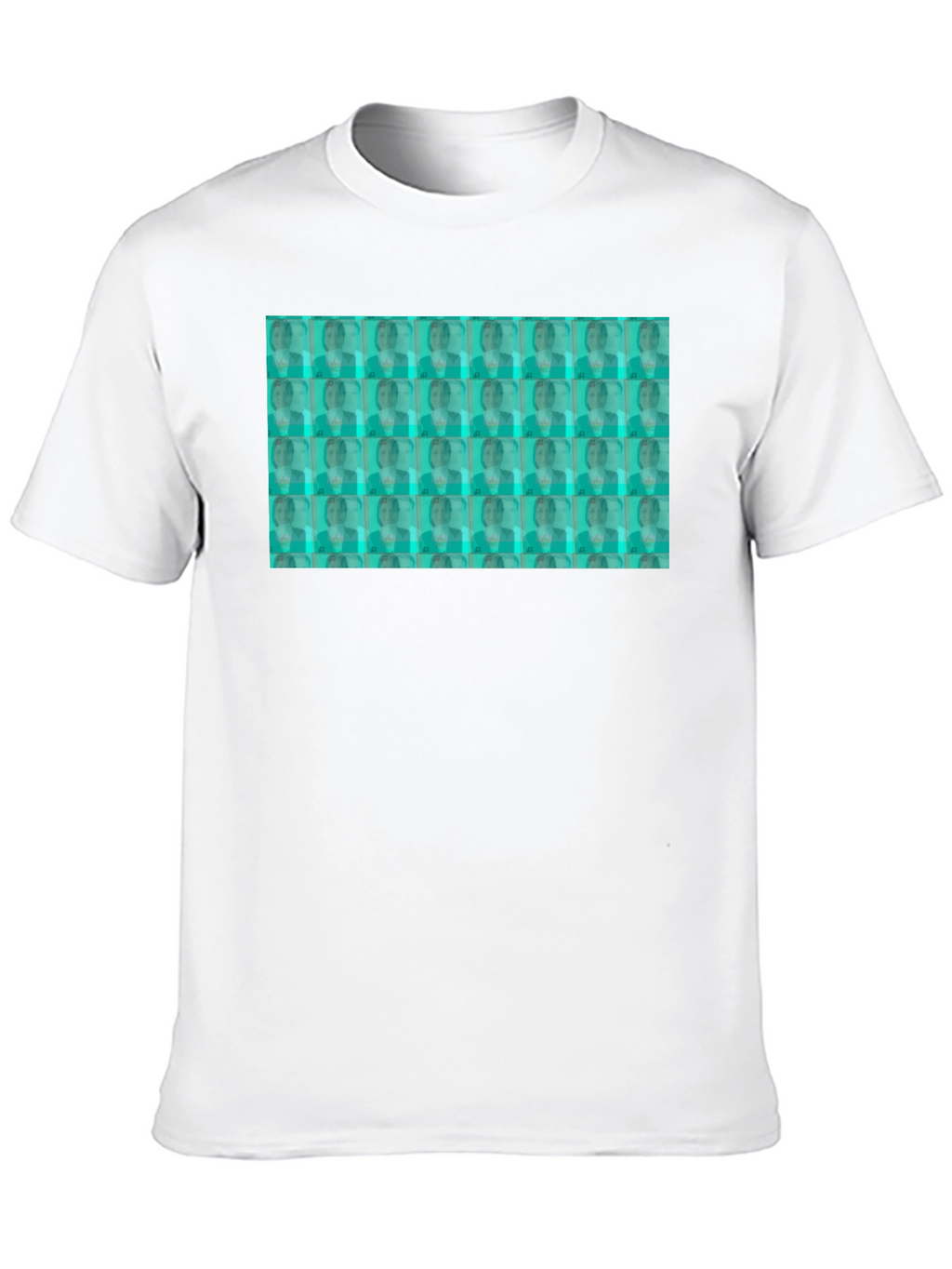 Patterned Graphic T-Shirt - Black