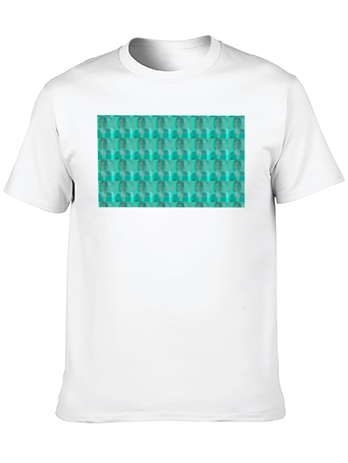 Patterned Graphic T-Shirt - Black