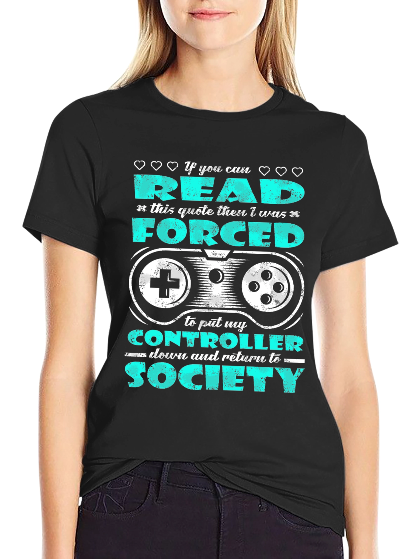 Gamer T-Shirt - Forced to Put My Controller Down