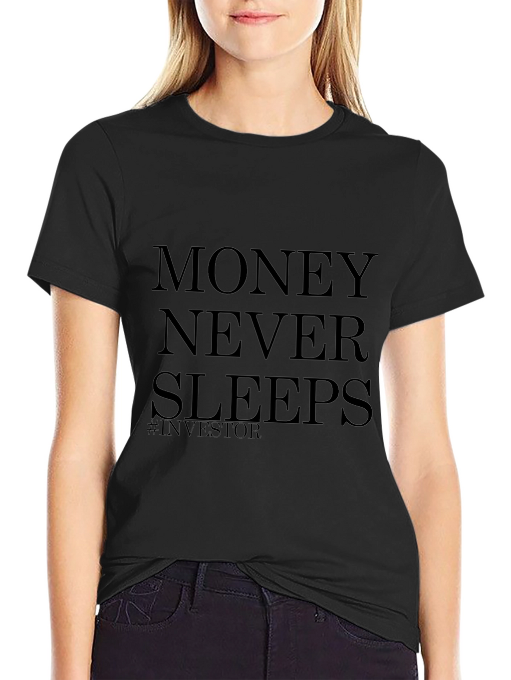 Money Never Sleeps Investor T-Shirt