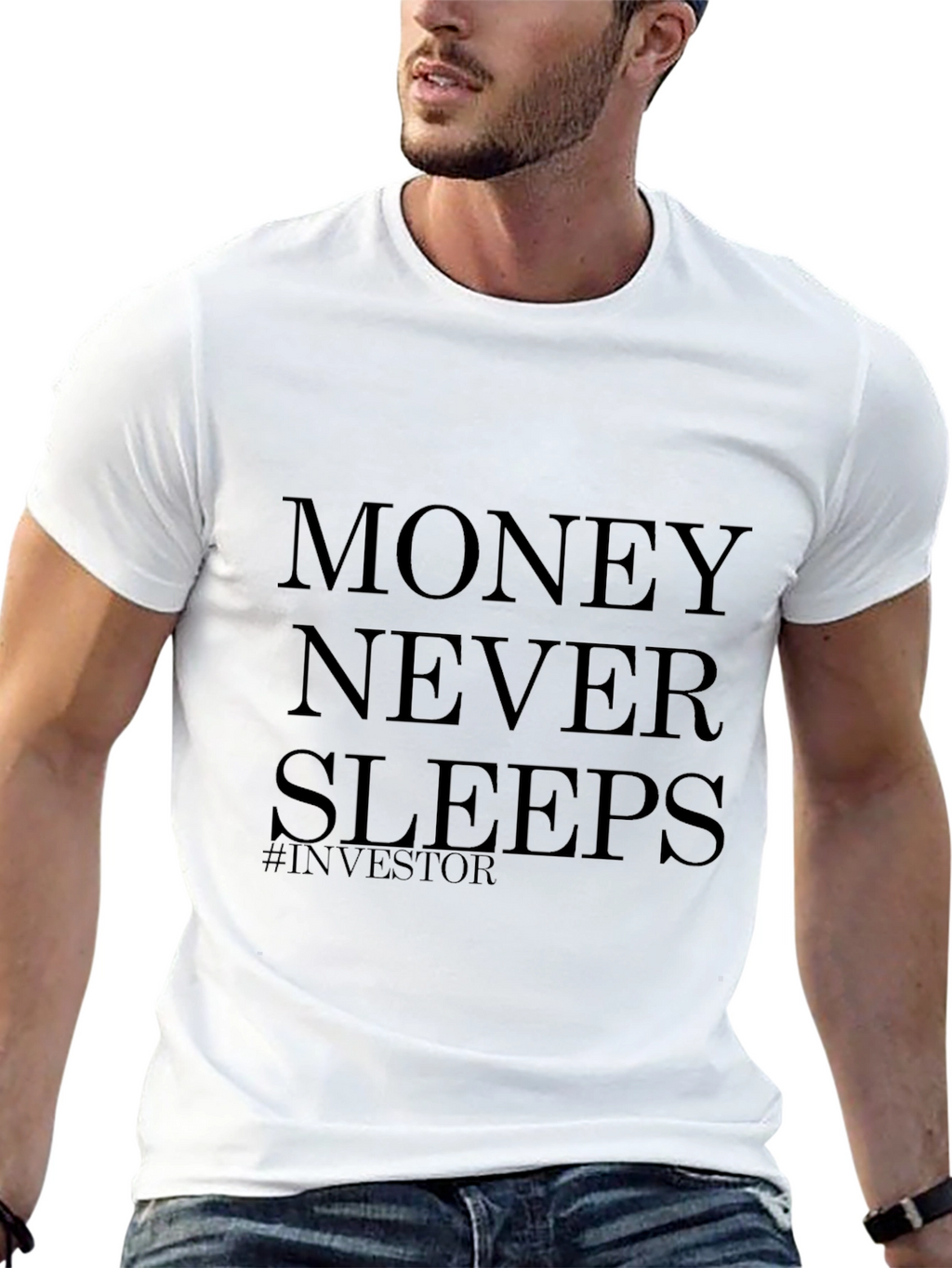 Money Never Sleeps Investor T-Shirt