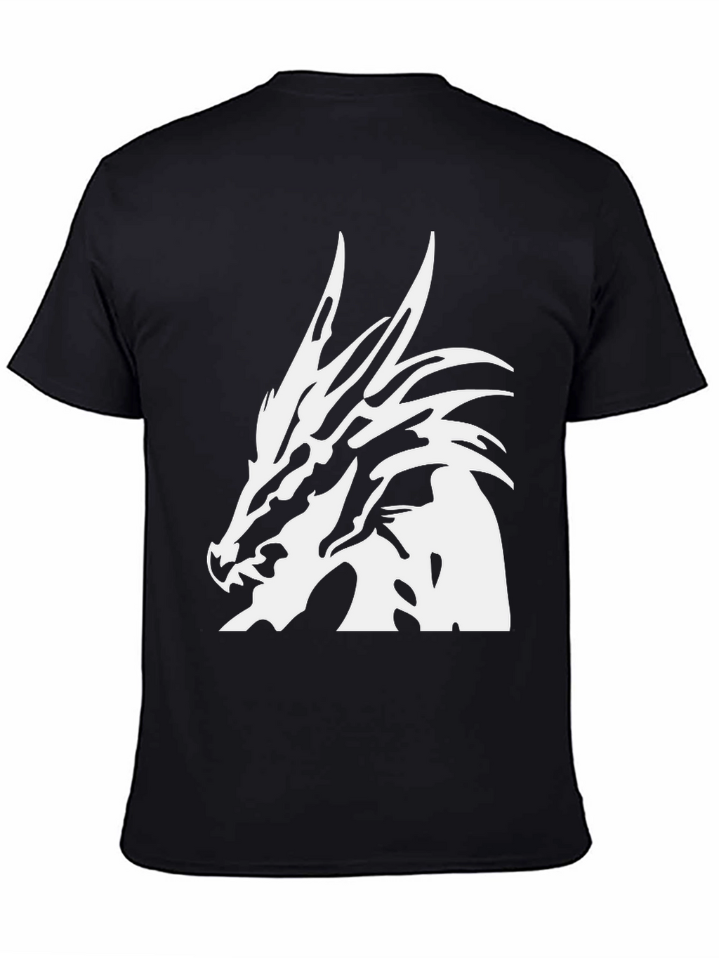 Dragon Head Graphic Black T-Shirt