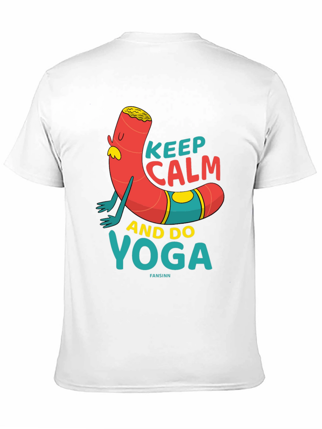 Keep Calm Yoga Cartoon T-Shirt
