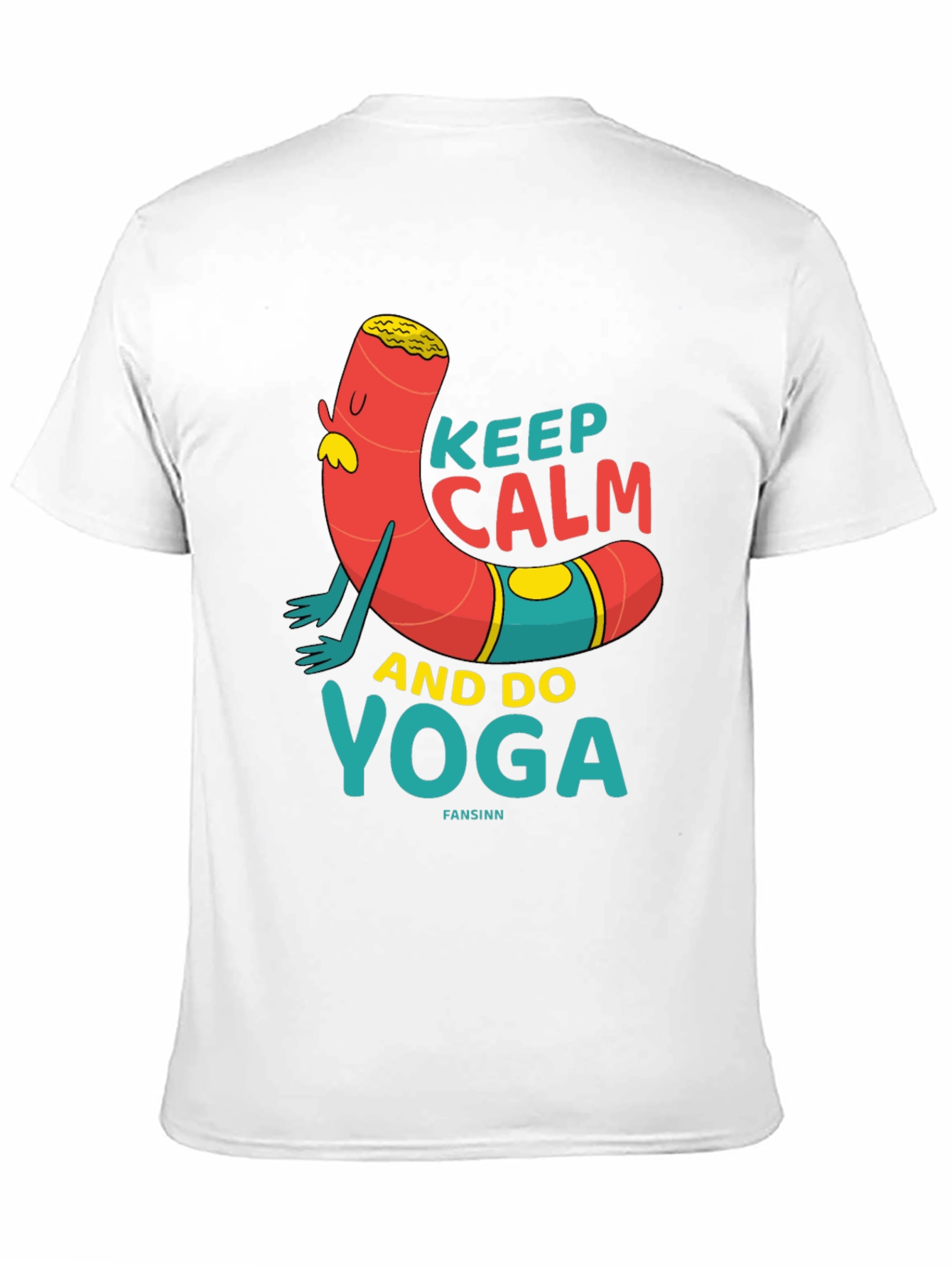Keep Calm Yoga Cartoon T-Shirt