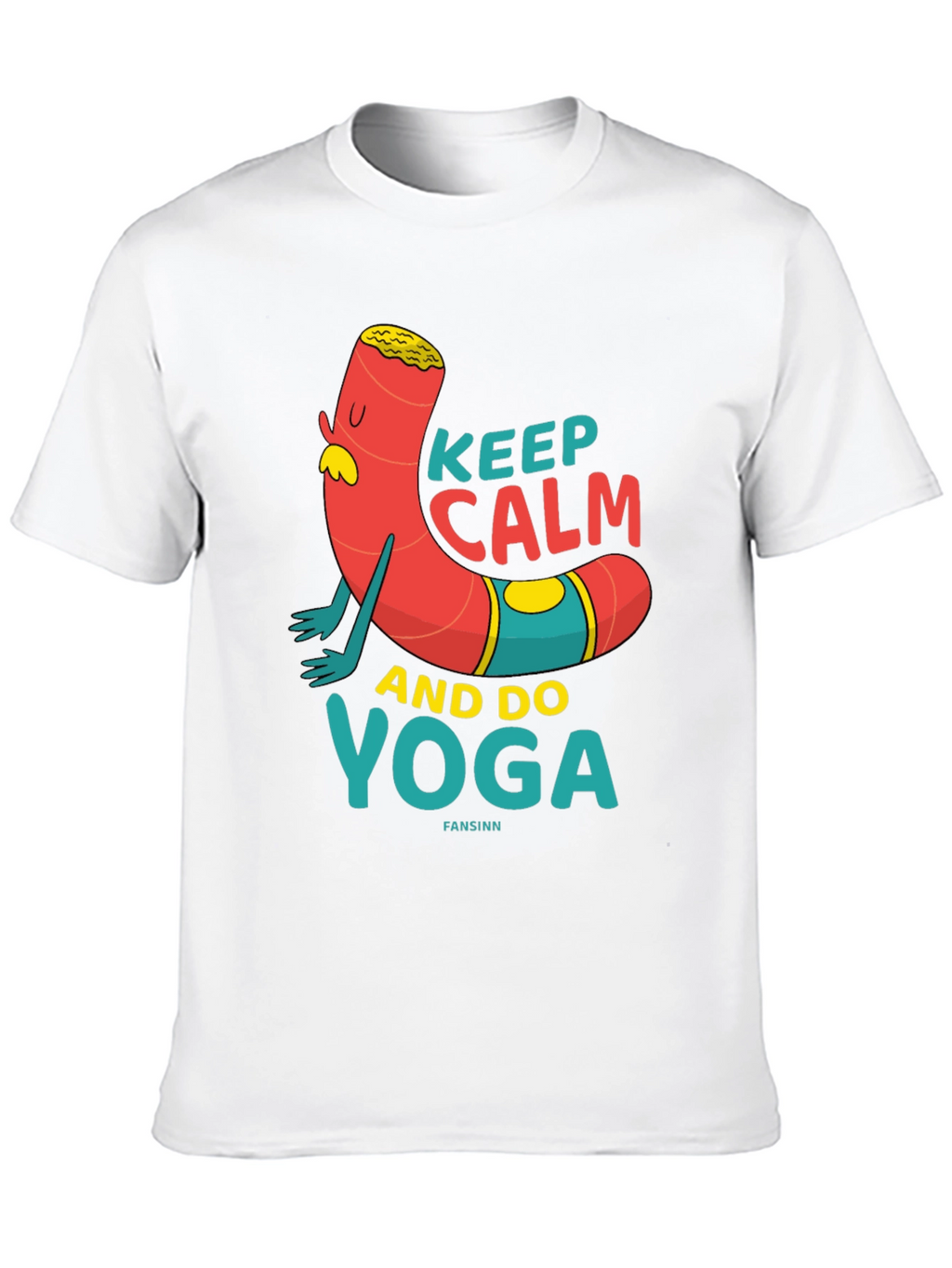 Keep Calm Yoga Cartoon T-Shirt